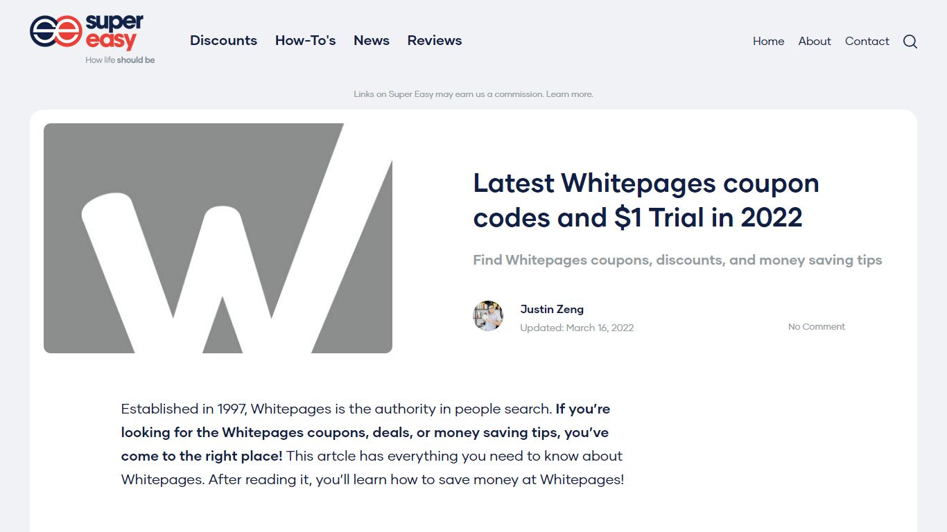 Latest Whitepages coupon codes and $1 Trial in 2022